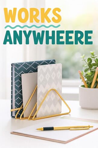 Gold Desktop Letter Sorter Metal Wire Vertical Mail Organizer File Holder in Saudi Arabia