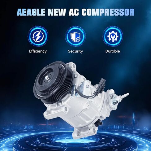 Air Conditioner AC Compressor with Clutch for Chevrolet Silverado 2500 HD/3500 HD, for GMC Sierra 2500 HD/3500 HD 6.6 6.6L 2015 2016 2017 2018 2019 2020 2021 2022 2023 15-23 in Saudi Arabia