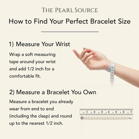 The Pearl Source 14K Gold 7-7.5mm Round Black Japanese Akoya Saltwater Cultured Pearl Bracelet for Women in Saudi Arabia