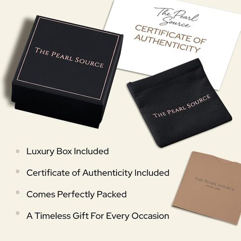The Pearl Source 14K Gold 7-7.5mm Round Black Japanese Akoya Saltwater Cultured Pearl Bracelet for Women in Saudi Arabia