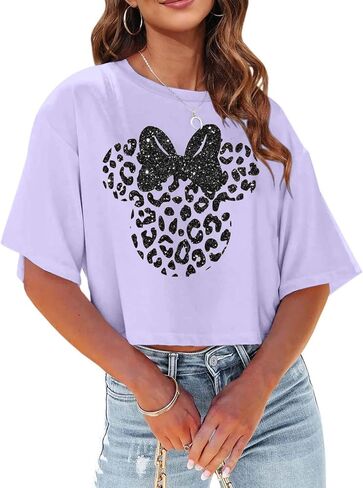Magical Shirt for Women Half Sleeve Cropped T-Shirts Vintage Summer Fashion Graphic Women's Crop Top in Saudi Arabia