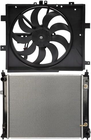Radiator Cooling Fan Assembly Compatible with 2014-2017 for Nissan for Versa Note 1.6L,Radiator Fan Direct Fit Replacement for Engine Cooling Fan & Radiator in Saudi Arabia