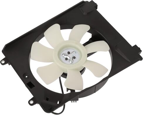 Radiator Cooling Fan Assembly Compatible with 2006-2011 for Honda for Civic 1.3L, Black&White Radiator Fan Direct Fit Replacement for Engine Cooling Fan in Saudi Arabia