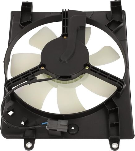 Radiator Cooling Fan Assembly Compatible with 2006-2011 for Honda for Civic 1.3L, Black&White Radiator Fan Direct Fit Replacement for Engine Cooling Fan in Saudi Arabia