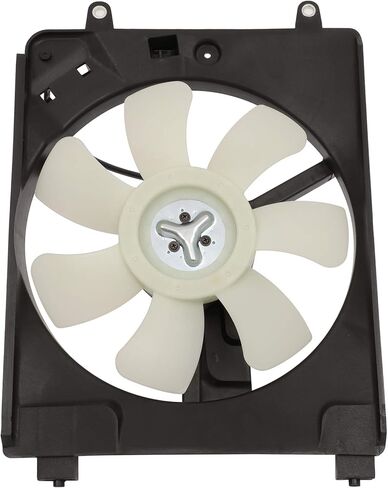 Radiator Cooling Fan Assembly Compatible with 2006-2011 for Honda for Civic 1.3L, Black&White Radiator Fan Direct Fit Replacement for Engine Cooling Fan in Saudi Arabia