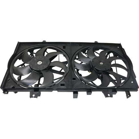مجموعة مروحة تبريد الرادياتير البديلة تناسب Nissan Rogue 2014-2016 2.5L I4 Dual Fan in Saudi Arabia
