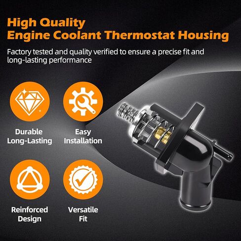 15-11125 مجموعة مبيت ترموستات تبريد المحرك متوافقة مع تشيفي سيلفرادو سوبربان تاهو كورفيت وجي إم سي سييرا يوكون وكاديلاك إسكاليد 2014-2020 لاستبدال 15-11125 902-2090 12674639 in Kuwait