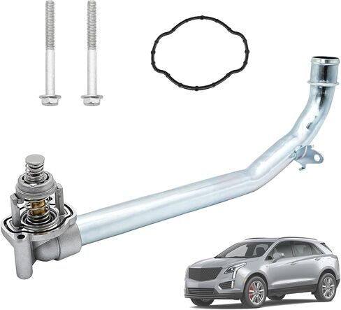 Upgrade Aluminium Engine Coolant Thermostat Housing Assembly Compatible with 2017-2023 Buick LaCrosse Regal GMC Acadia Chevy Blazer Cadillac XT5 XT6 3.6L, Replaces# 12678779, 12673659 in Saudi Arabia