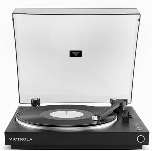 Victrola Fully Automatic Bluetooth Turntable with Audio Technica ATN3600L Cartridge, Automatic Repeat Function, 2-Speed Vinyl Record Player, Wireless Bluetooth Streaming, Preamp and Aluminum Platter in Kuwait