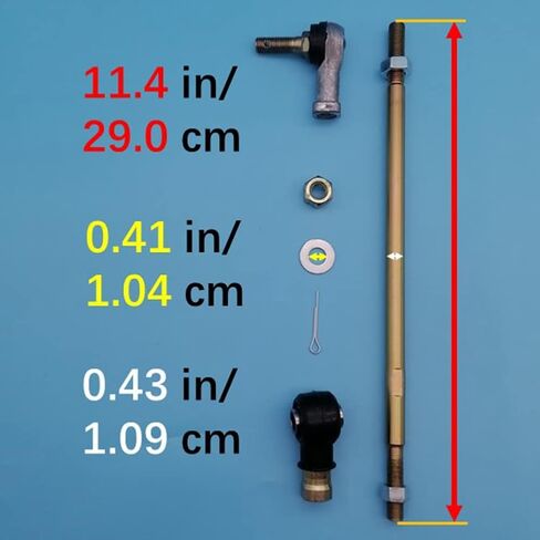 2 Tie Rod Assemblies Sets Compatible with Polaris Big Boss Magnum Norwegian Scrambler Swedish Sportsman Xplorer 300 400 400L 425 500 4X4 6X6 Left or Right Side 1995 1996 1997 Z746 in Saudi Arabia