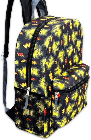 Pokemon Backpack Set for Boys - Bundle with 16" Pikachu Backpack, Water Bottle, Stickers, More | Pokemon Pikachu School Bag for Kids in Saudi Arabia