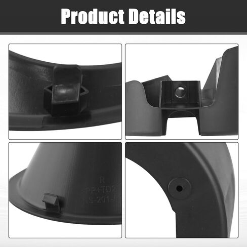 2PC Front Bumper Fog Light Lamp Cover & 2PC Fog Light Brackets Metal Bumper Only Compatible with 2005-2017 Nissan Frontier in Saudi Arabia