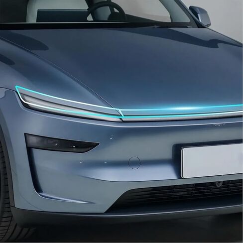 Smoke Car Taillight Fog Light Film Compatible with Tesla Model Y Juniper 2025 2026 TPU Style Headlight Switch Protective Cover Decor Car Exterior Accessories for Model Juniper Accessories in Saudi Arabia