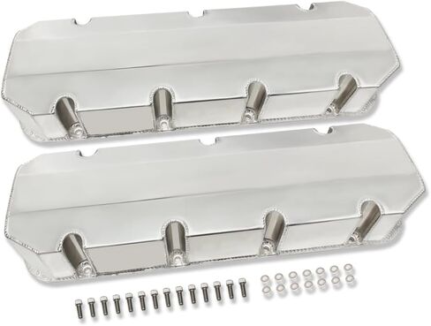 Tall Fabricated Valve Covers for Chevy BBC 396 402 427 454 502 1965-1995 Black Aluminum NO Hole in Saudi Arabia