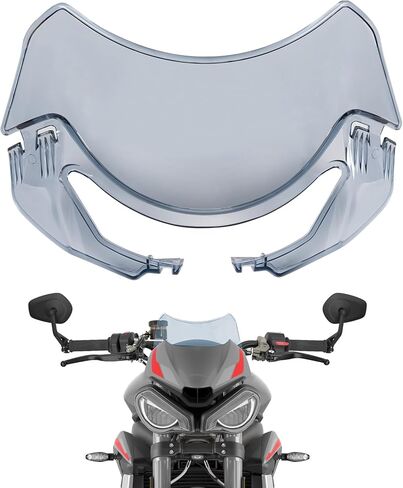 Motorcycle Windshield Windscreen Wind Deflector Fit for Triumph Street Triple 765 RS 765 R RS 765 2020-2022 Front Fly Screen Black in Saudi Arabia