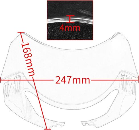Motorcycle Windshield Windscreen Wind Deflector Fit for Triumph Street Triple 765 RS 765 R RS 765 2020-2022 Front Fly Screen Black in Saudi Arabia