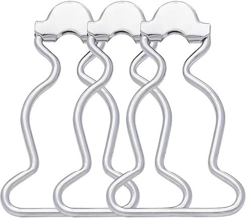 Amanaote 1" Inside Bottom Size Silvery Dungaree Fastener Overall Clip Suspender Buckle Pack of 20 in Kuwait
