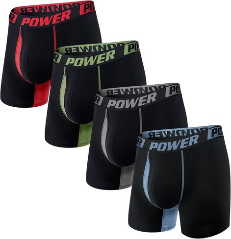 HOOFESAN Men's Underwear Boxer Briefs Soft Breathable Trunks Underwear No Ride Up Boxer Briefs for Men Multipack in Saudi Arabia