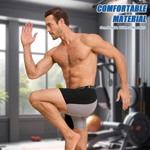 HOOFESAN Men's Underwear Boxer Briefs Soft Breathable Trunks Underwear No Ride Up Boxer Briefs for Men Multipack in Saudi Arabia