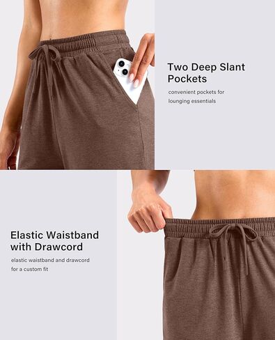 Viodia 9"/11" Comfy Bermuda Shorts for Women Sweat Knit Long Shorts Knee Length Jersey Shorts for Lounge Casual in Kuwait