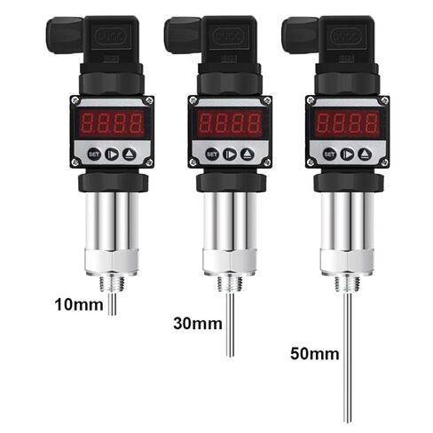 LED Display Plug-in Temperature Transmitter PT100 Temperature Measuring Probe Temperature Sensor 4-20mA Output Transducers(G1-2 -50-50C,200mm) in Saudi Arabia