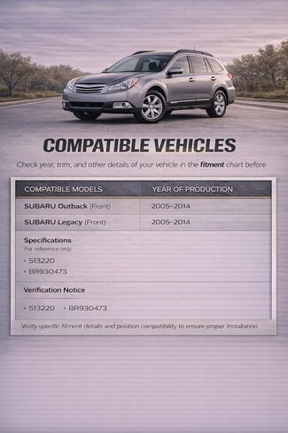 زوج 513220 مجموعة محور العجلة الأمامية، مناسب لسوبارو أوتباك ليجاسي 2005-2014، فورستر 2009-2014، إمبريزا 2008-2014، 5 العروات مع ABS in Kuwait