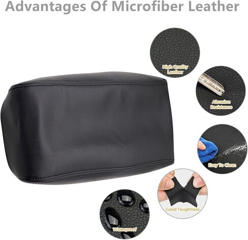 GXARTS Car Center Console Armrest Lid Replacement Leather Armrest Pad Cover Black Compatible with Nissan Altima 2013 2014 2015 2016 2017 2018 (Leather Part Only) in Saudi Arabia