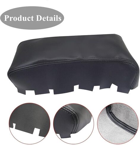 GXARTS Car Center Console Armrest Lid Replacement Leather Armrest Pad Cover Black Compatible with Nissan Altima 2013 2014 2015 2016 2017 2018 (Leather Part Only) in Saudi Arabia