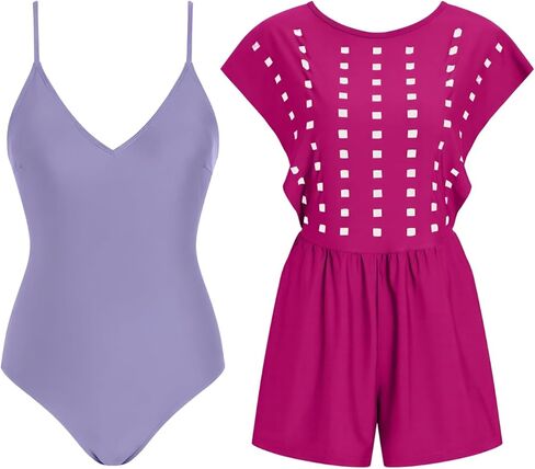 RIHOAS Two-Piece Tankini Swimsuits for Women Hollow Out Cover Up with Tummy Control Swimwear 2026 in Saudi Arabia