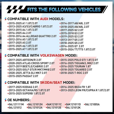 مضخة مياه ألومنيوم 06L121111H متوافقة مع VW GOLF Passat Tiguan SportWagen 1.8T 2.0T A3/A4/A5/A6/A7/Q3/Q5 06L121111J 06L121600F مجموعة مبيت منظم الحرارة، OE#06L121012A in Kuwait