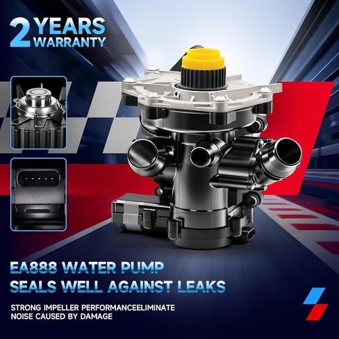 مضخة مياه ألومنيوم 06L121111H متوافقة مع VW GOLF Passat Tiguan SportWagen 1.8T 2.0T A3/A4/A5/A6/A7/Q3/Q5 06L121111J 06L121600F مجموعة مبيت منظم الحرارة، OE#06L121012A in Kuwait