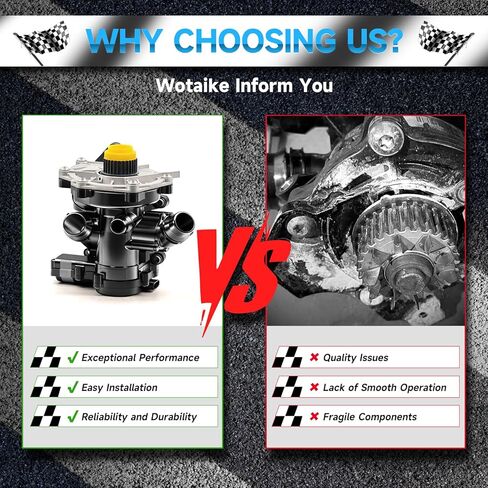 مضخة مياه ألومنيوم 06L121111H متوافقة مع VW GOLF Passat Tiguan SportWagen 1.8T 2.0T A3/A4/A5/A6/A7/Q3/Q5 06L121111J 06L121600F مجموعة مبيت منظم الحرارة، OE#06L121012A in Kuwait