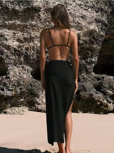 Coverups for Bathing Suits - Women's Sarong Cover Up Chiffon Swimwear Wrap Skirt in Saudi Arabia