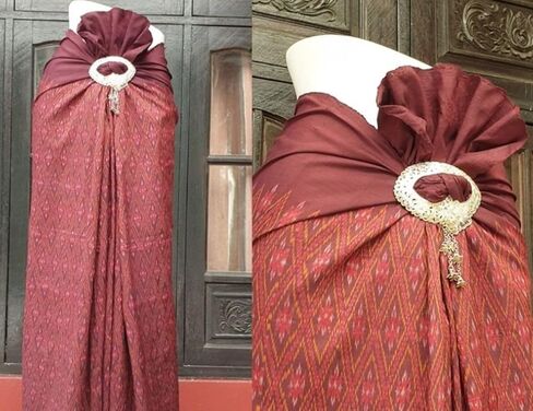 سارونغ مشبك محفورة التايلاندية كليب حزام ل Chud التايلاندية ساباي التايلاندية زي التايلاندية الرقص تنورة وشاح العلاقات تايلاند خمر نمط المرأة اللباس التبعي لوحة فضية مستديرة 1 قطعة in Kuwait