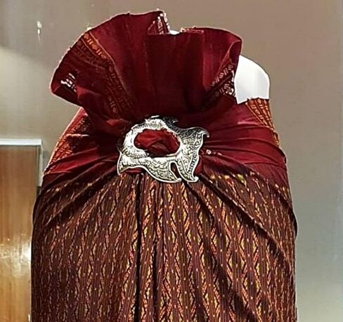 سارونغ مشبك محفورة التايلاندية كليب حزام ل Chud التايلاندية ساباي التايلاندية زي التايلاندية الرقص تنورة وشاح العلاقات تايلاند خمر نمط المرأة اللباس التبعي لوحة فضية مستديرة 1 قطعة in Kuwait