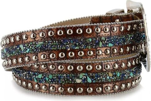 Angel Ranch 1 1/2" Brown Ladies' Fashion Belt in Kuwait