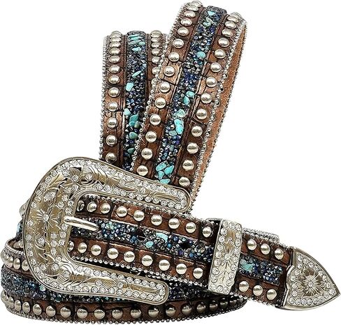 Angel Ranch 1 1/2" Brown Ladies' Fashion Belt in Kuwait