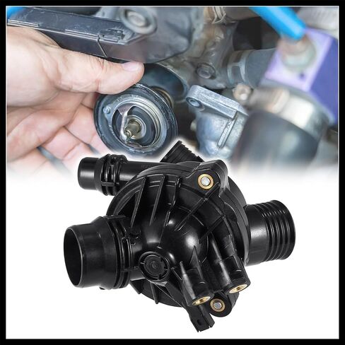Thermostat Housing Assembly 11537601158 Engine Coolant Thermostat Housing Assembly for BMW X1 X5 X6 135i 335i 2011 2012 2013 Durable Material in Saudi Arabia