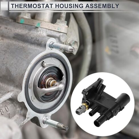 Car Thermostat for Land Rover LR2 2013-2015 for Discovery Sport 2015-2017 Durable Engine Coolant Thermostat Housing Assembly No.LR025564 Plastic 1 Pcs in Saudi Arabia