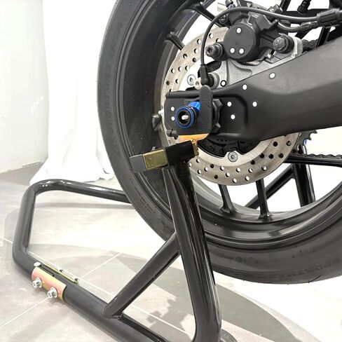 متوافق مع 2026 R7 YZF R7 2025 YZFR7 2024 2023 2022 R7 ملحقات الدراجة النارية ذات العجلات الخلفية Frok Sliders المحور الواقي من التصادم بكرات Swingarm حامل منزلق (أزرق) in Kuwait