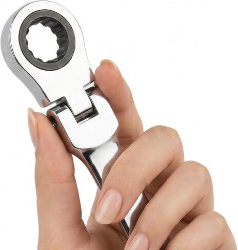(8mm + 10mm + 12mm) Wrench Keychain Set - Mini Ratcheting Metric Box End Spanner, Compact Pocket Size Gear Wrench with Swivel Lobster Clasp Key Ring – EDC Tool for Automotive, Motorcycle & DIY in Saudi Arabia