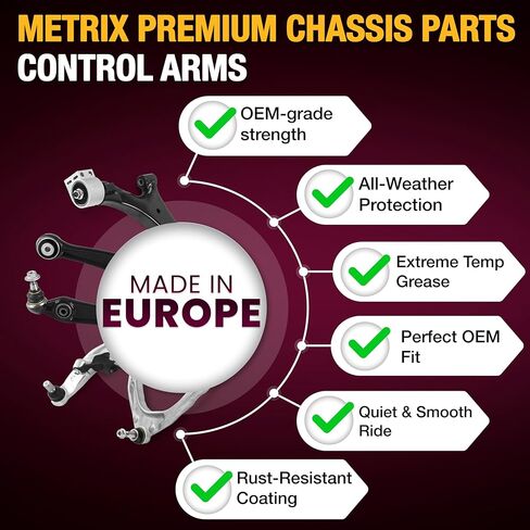 Metrix Premium Chassis Parts - 2 PC Rear Lower Forward Control Arm Kit Fits 04-10 BMW X3, 03-16 Z4, 01-05 320i, 01 323i (Mexico), 01-06 325Ci, 01-05 325i, 01-05 325xi, RK642748, Made in Europe in Saudi Arabia
