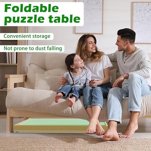 RAGOZONERY Jigsaw Puzzle Table 1500pcs,18-28in Height Adjustable and Five Up Angles Puzzle Tables with Drawers,Jigsaw Puzzle Board with Cover,Puzzle Tables for Adults in Kuwait