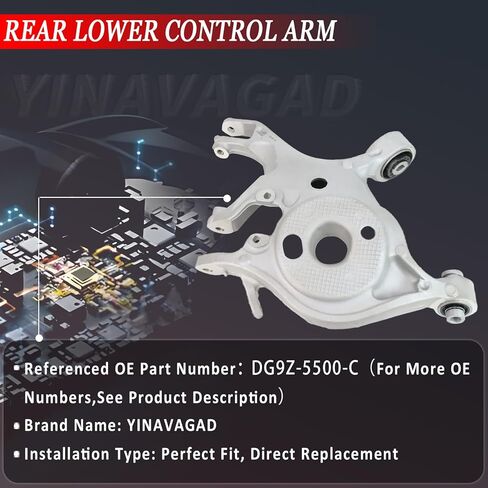 526-099 DG9Z-5500-C Left Rear Lower Control Arm for Ford Fusion 2013-2020, Driver Side Rear Suspension Control Arm for Lincoln MKZ 2013 2014 2015 2016 2017 2018 2019 2020 in Saudi Arabia