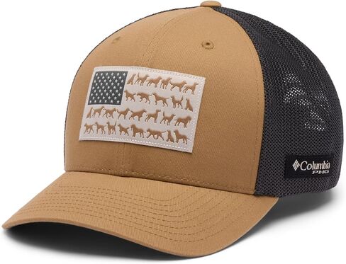 Columbia Unisex PHG Game Flag Mesh Ball Cap, Sahara/Dog Flag, L/XL in Saudi Arabia