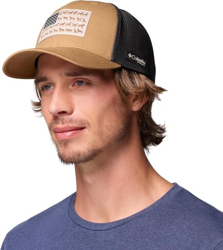 Columbia Unisex PHG Game Flag Mesh Ball Cap, Sahara/Dog Flag, L/XL in Saudi Arabia