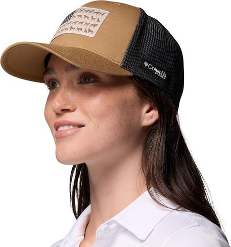 Columbia Unisex PHG Game Flag Mesh Ball Cap, Sahara/Dog Flag, L/XL in Saudi Arabia
