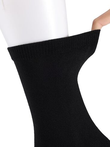 Mens Dress Socks Size 8-13 6 Pack Black Combed Cotton Crew Breathable for Buisness and Casual in Saudi Arabia