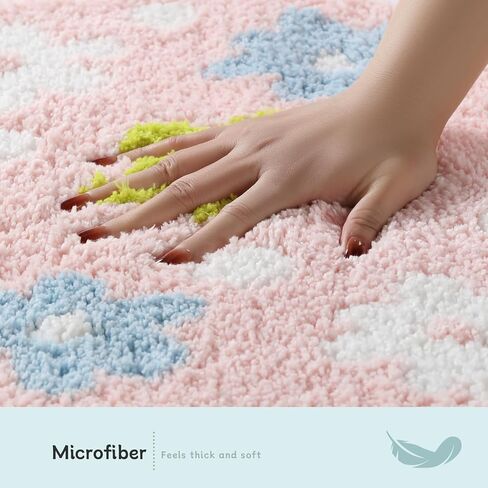 Easter Bathroom Rug 20x30 Inch, Spring Soft and Absorbent Tufted Egg Bath Rug Non Slip Washable, Cute Easter Rug Decor Holiday Decorations in Kuwait