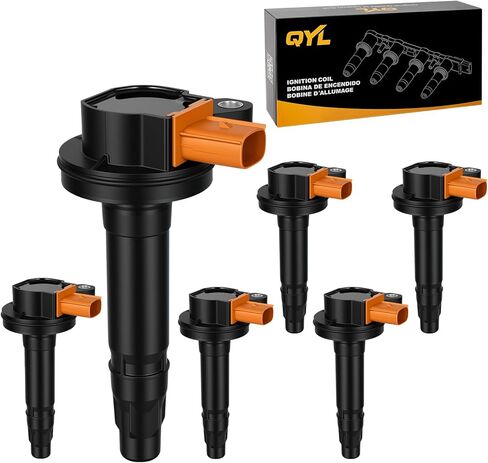 QYL استبدال حزمة ملف الإشعال لـ 3.5 V6 Ecoboost 2011 2012 2013 2014 2015 2016 2017 2018 2019 Ford F-150 F150 Expedition Explorer Flex Taurus Transit Lobo، Lincoln MKS MKT Navigator، UF646 in Saudi Arabia